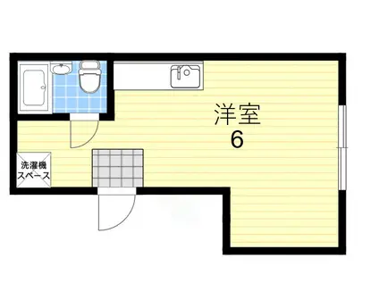 双流マンション(ワンルーム/2階)の間取り写真