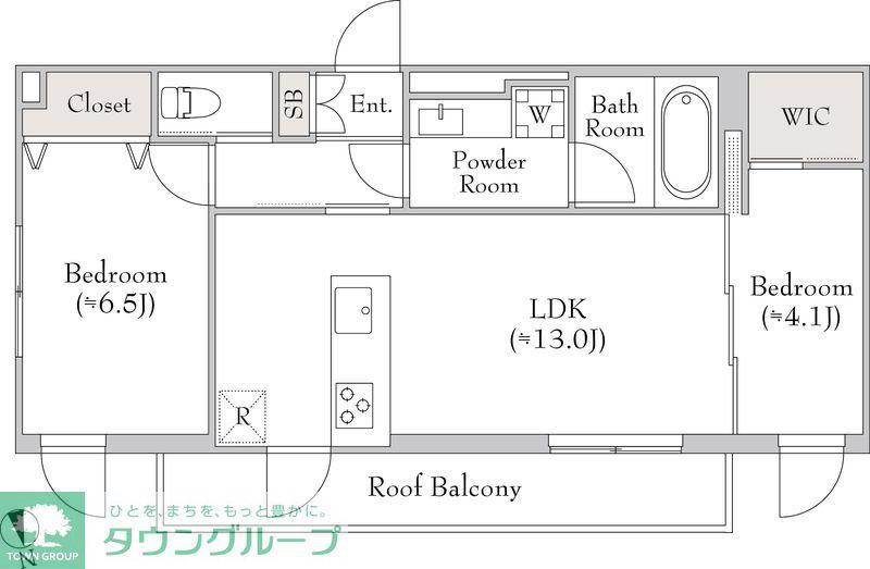 テラブリック南大井(2LDK/4階)の間取り写真