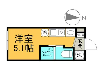 COLLINA本浦20(ワンルーム/1階)の間取り写真