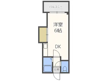 コーポ中瀬(1DK/4階)の間取り写真