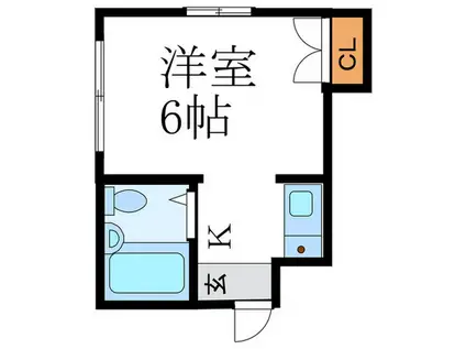 ハイツわかくさ(1K/3階)の間取り写真