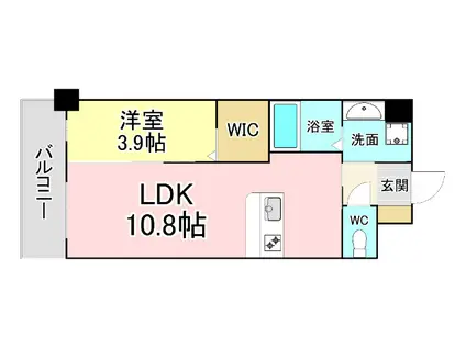 グランジャー小倉(1LDK/5階)の間取り写真