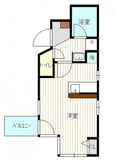 ウインドー金屋町(ワンルーム/6階)の間取り写真