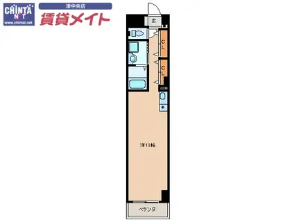 KTGレジデンス江戸橋(ワンルーム/2階)の間取り写真