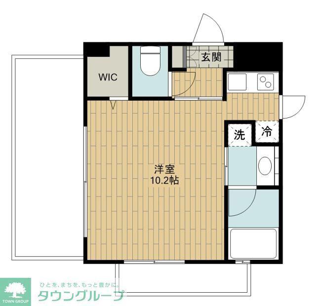 ダイナシティ立川(ワンルーム/5階)の間取り写真