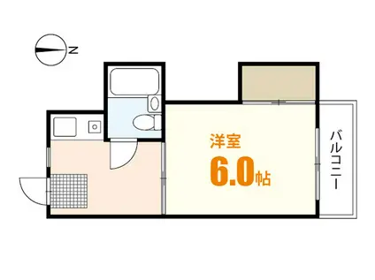 第三KSNビル(1K/4階)の間取り写真