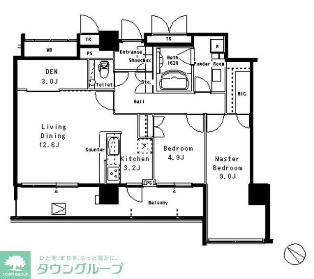 MFPR目黒タワー(2SLDK/2階)の間取り写真
