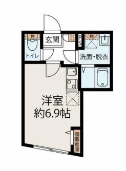 MEGURO EDGE (1K/5階)の間取り写真