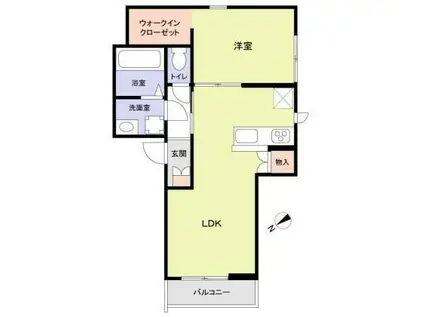 シャルル表参道(1LDK/3階)の間取り写真