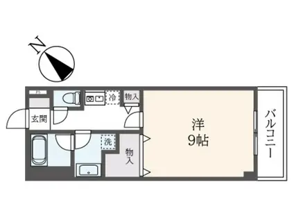 ロイヤルヒルタチバナ(1K/3階)の間取り写真