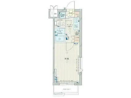 ルーブル新宿西落合七番館(1K/1階)の間取り写真