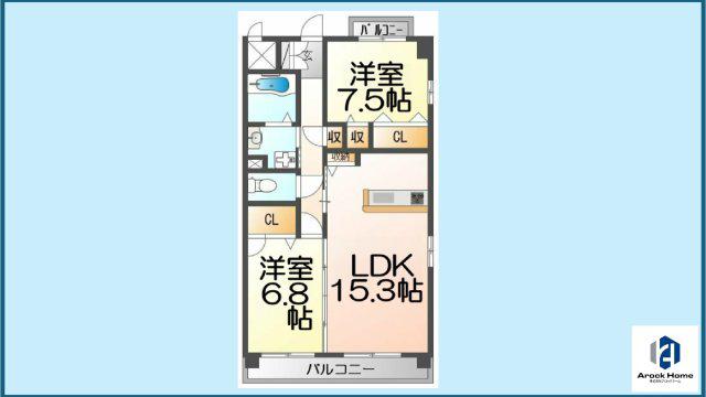 FROLIGO (2LDK/1階)の間取り写真