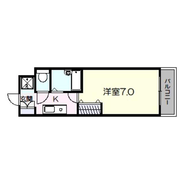 FRIEND SHIP Ⅰ(1K/4階)の間取り写真