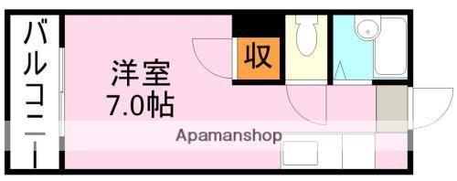アビターレ新屋敷(ワンルーム/1階)の間取り写真