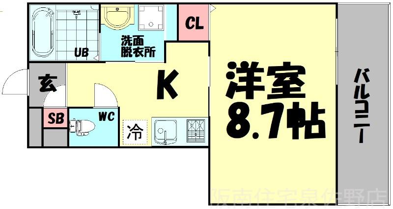 TABIYADO SENNAN(1K/1階)の間取り写真