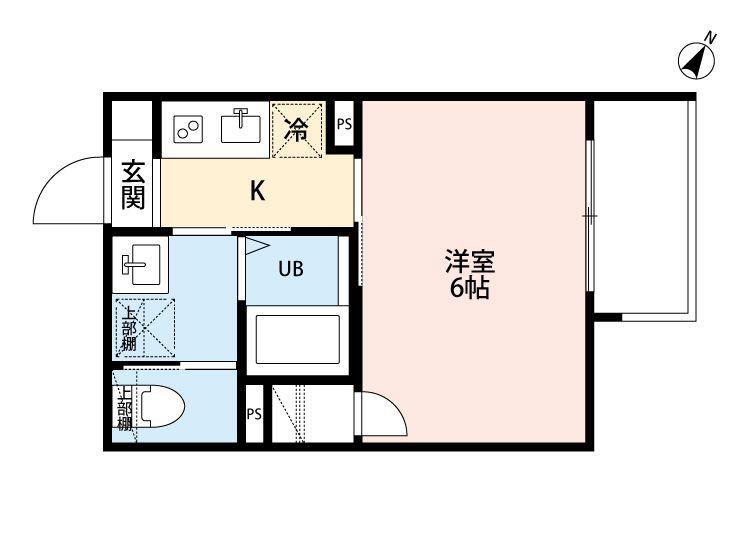 AXIA 東所沢 旧ROBOT HOME 東所沢(1K/3階)の間取り写真
