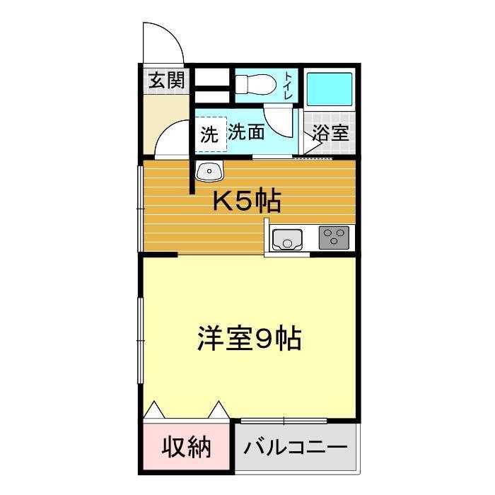サンフォレスト(1K/3階)の間取り写真