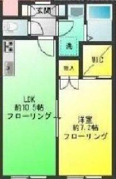 ステラマリス(1LDK/2階)の間取り写真