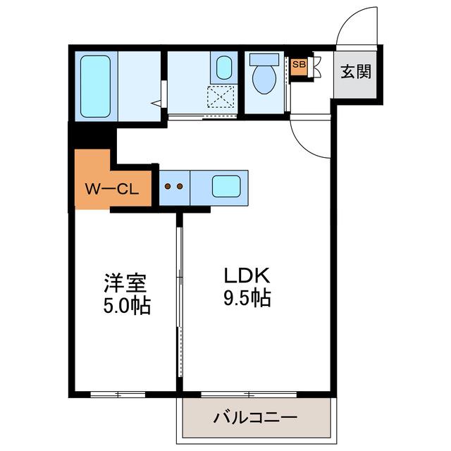 STANDARD スタンダード(1LDK/3階)の間取り写真
