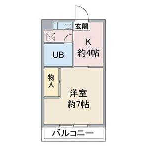 ヴァンベール本郷(1K/2階)の間取り写真