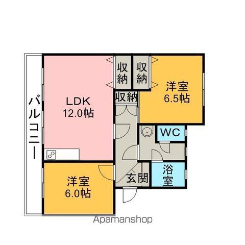 マンション池田(2LDK/3階)の間取り写真