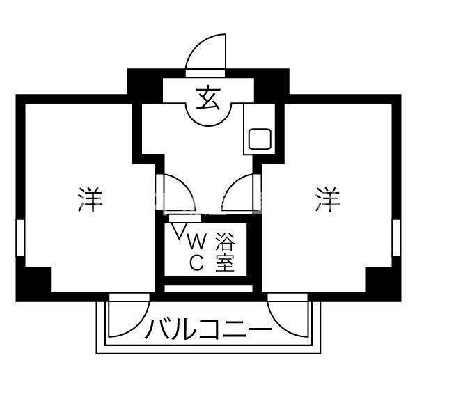WHOS WHOさぎす(2K/2階)の間取り写真