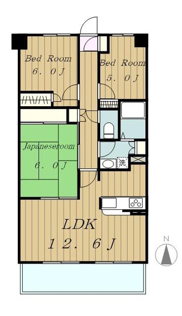 ラピス南町田(3LDK/1階)の間取り写真