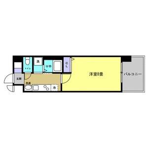 リアライズ記念橋(1K/2階)の間取り写真