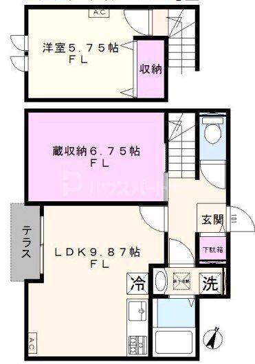コンフォーティア(1LDK/1階)の間取り写真