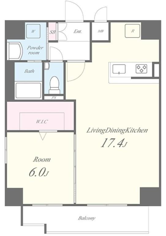 COMFORT RESIDENCE NIPPORI(1LDK/3階)の間取り写真