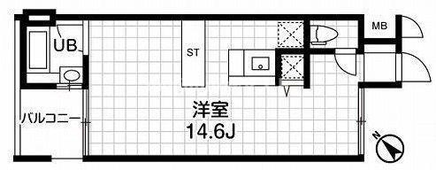 匠空京町堀(ワンルーム/3階)の間取り写真