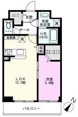 SUNNYWELL南流山(1LDK/3階)の間取り写真
