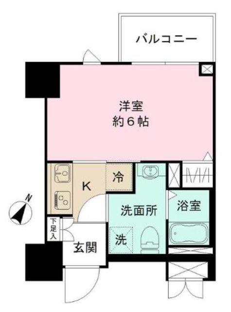 NーSTAGE TOYODA(1K/6階)の間取り写真