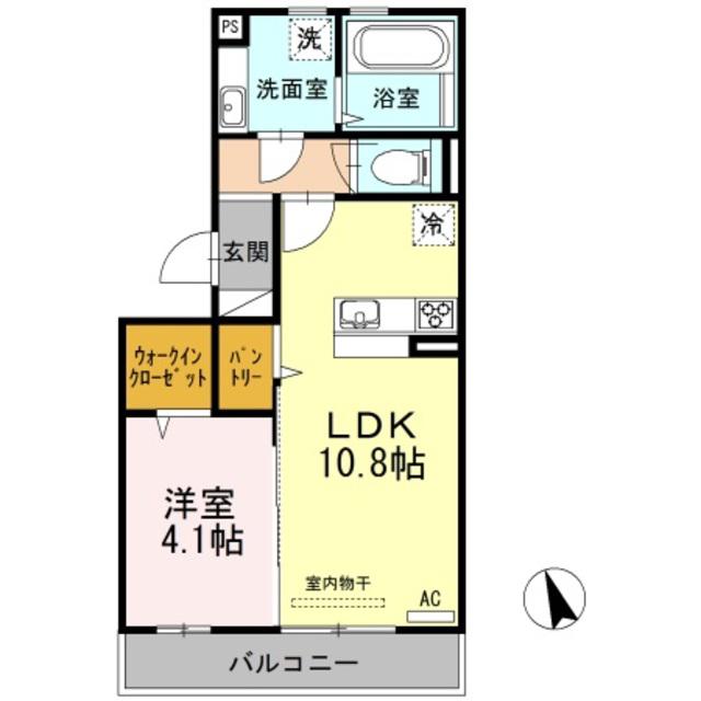 セブン アウルズ(1LDK/3階)の間取り写真