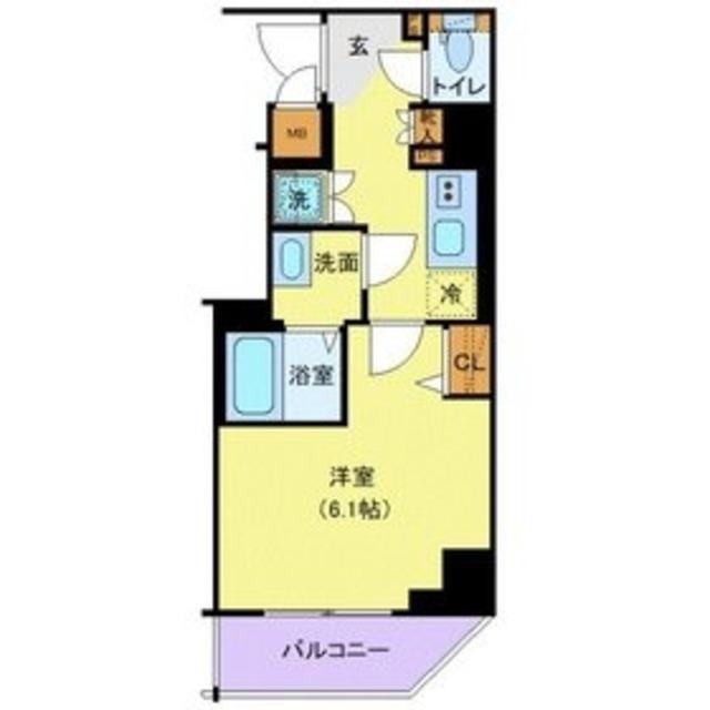 SHOKEN RESIDENCE横浜鶴見(1K/3階)の間取り写真