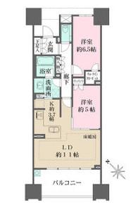 ザ・パークハウス名古屋(2LDK/9階)の間取り写真