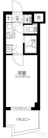 ルーブル新宿西落合伍番館(1K/1階)の間取り写真