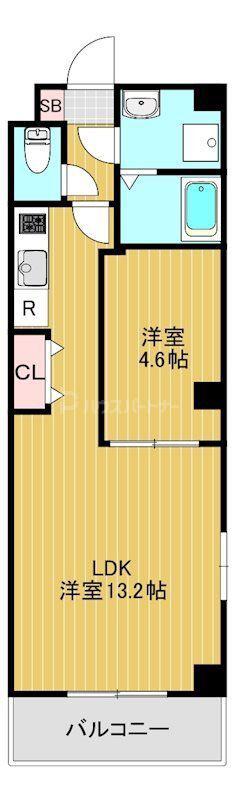アゴーラ田端新町(1LDK/3階)の間取り写真