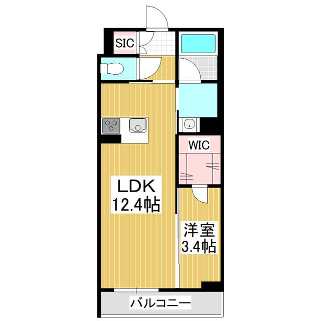 シャーメゾン ヴィオラ(1LDK/1階)の間取り写真