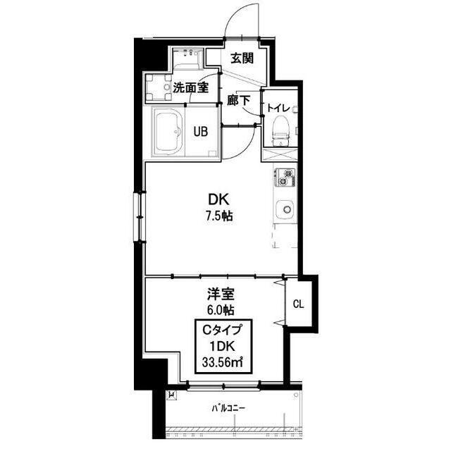 IWA3(1DK/2階)の間取り写真