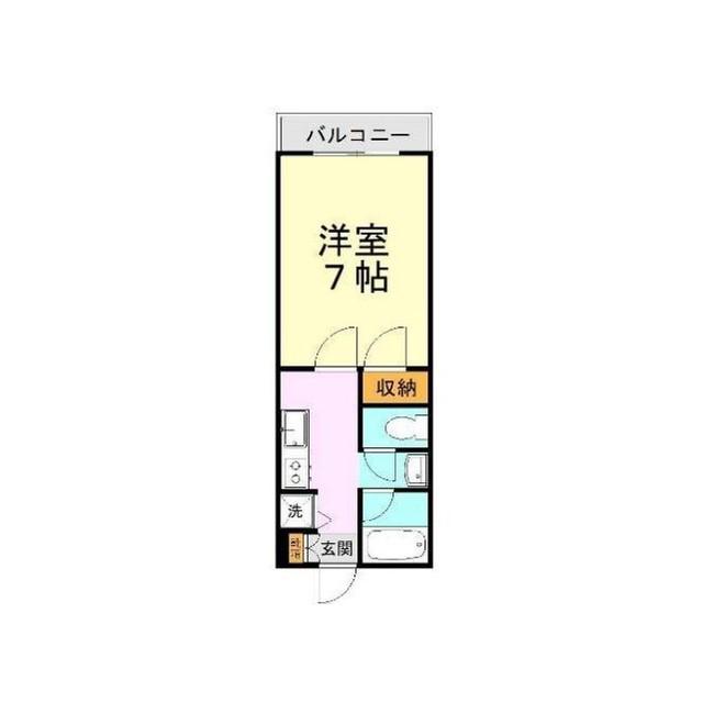 プチフォーラム12(1K/2階)の間取り写真