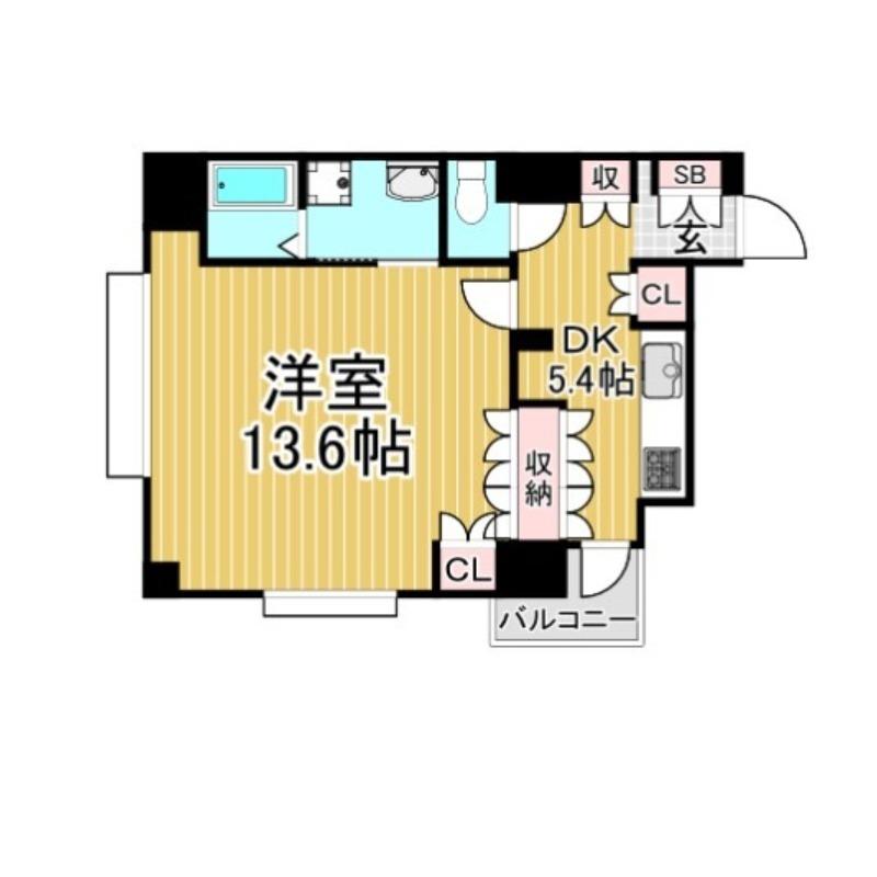 ＪＲ博多南線 博多南駅 徒歩10分 8階建 築37年(1DK/2階)の間取り写真
