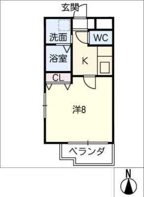 SUNNY MEIEKI(1K/5階)の間取り写真