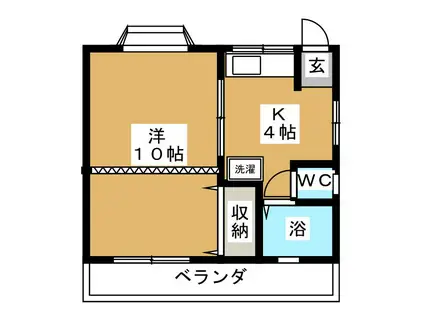メゾンSHIRAKAWA(1K/3階)の間取り写真