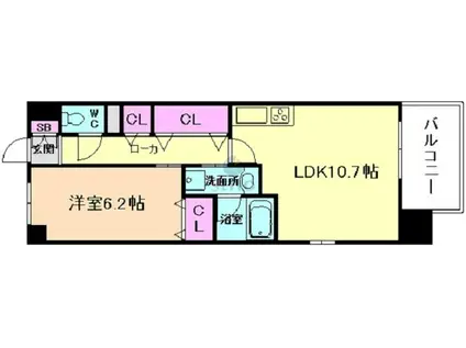 SPERANZA塚本(1LDK/3階)の間取り写真