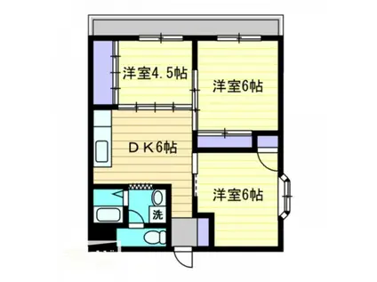 RAPPORT DEUX(3DK/3階)の間取り写真