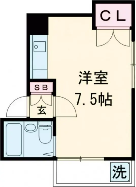 柿の木坂アサヒハイツ 3階階 間取り