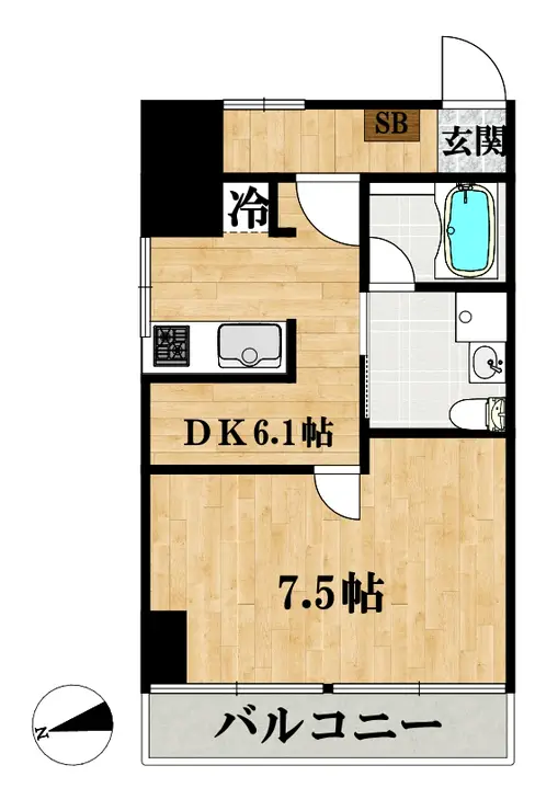 秀和六本木レジデンス 6階階 間取り