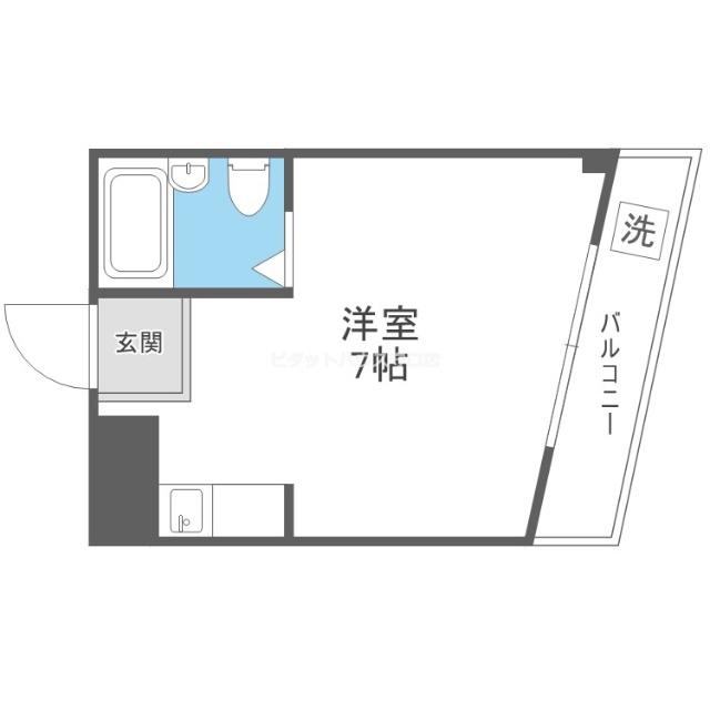 大宝門真CTスクエア 1(ワンルーム/4階)の間取り写真