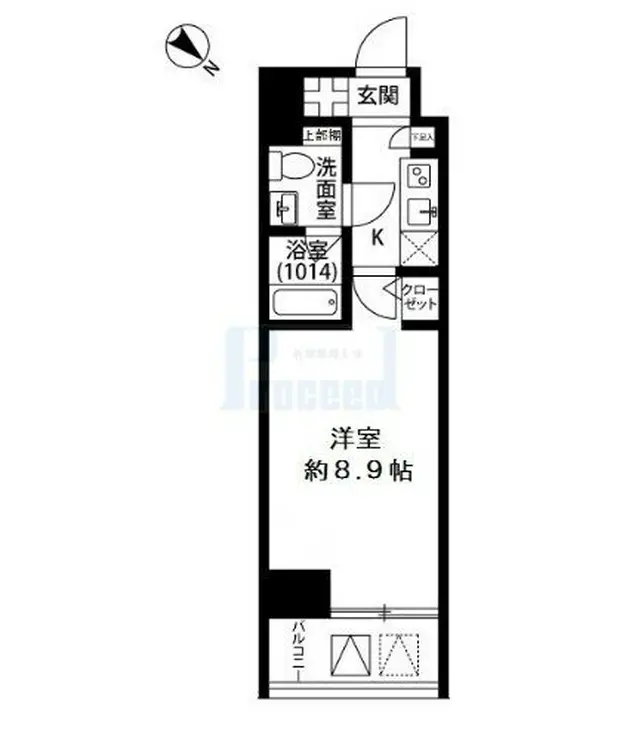 プレール・ドゥーク板橋区役所前 9階階 間取り
